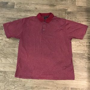Greg Norman Golf Men’s Burgundy Stripe Polo Shirt Size XXL